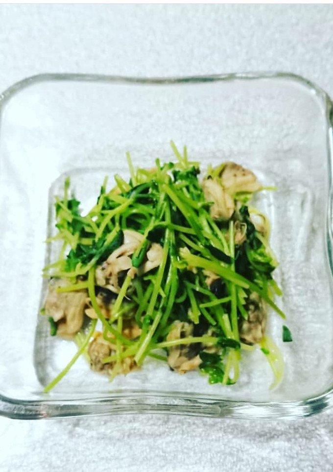 副菜・おつまみ：あさりと豆苗の炒め-レシピのメイン写真