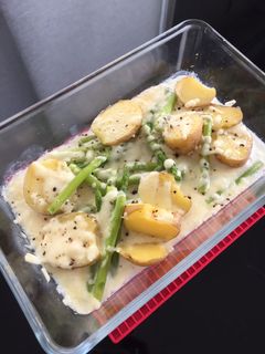 じゃがいもとアスパラガスのチーズ焼き-レシピのメイン写真