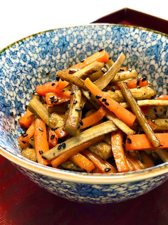 人参・牛蒡の酢入り金平ごぼう*お弁当-レシピのメイン写真