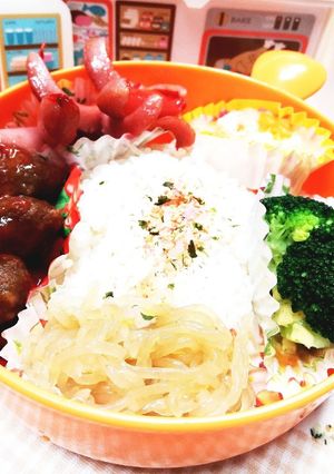 ま〜るいお弁当箱への挑戦-レシピのメイン写真
