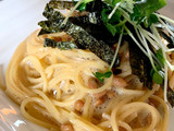 卵かけ納豆パスタ♡絶品ふわふわ〜