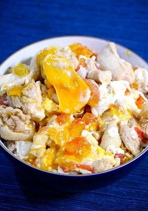 簡単！とまと出汁☆親子丼-レシピのメイン写真