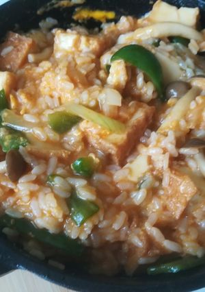 鍋焼きキムチライス-レシピのメイン写真