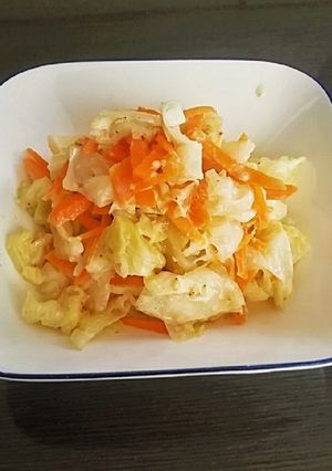 レンジでつくるキャベツマヨのごま和え-レシピのメイン写真