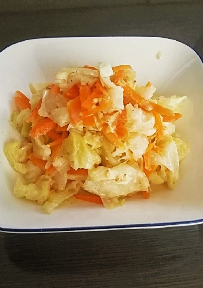レンジでつくるキャベツマヨのごま和え-レシピのメイン写真