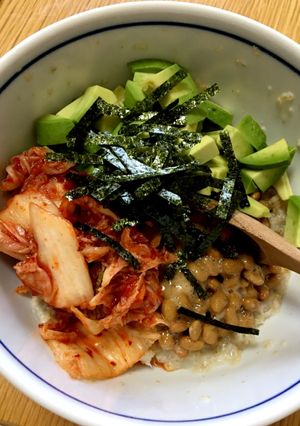 オートミールで納豆キムチごはん-レシピのメイン写真