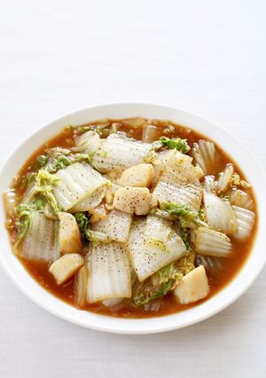 簡単、時短料理【白菜とホタテのサッと煮】-レシピのメイン写真