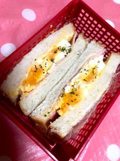ハムタマゴサンド-レシピのメイン写真