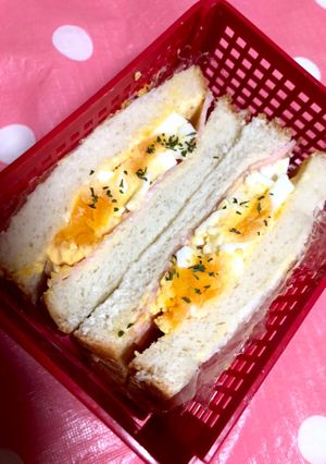 ハムタマゴサンド-レシピのメイン写真