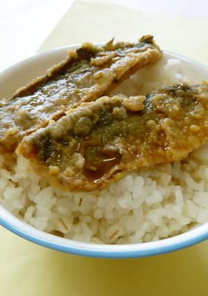 【学校給食】さんまの蒲焼き丼-レシピのメイン写真