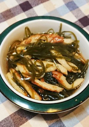 刻み昆布の煮物(竹輪ver.)-レシピのメイン写真