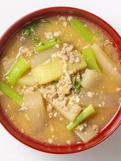 大根の皮と葉の味噌汁-レシピのメイン写真