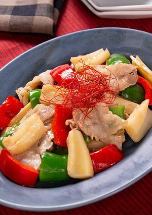 ごはんがすすむ♪豚肉とれんこんの炒めもの-レシピのメイン写真