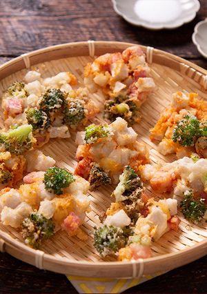 ほくとろ♪さといもとチーズの洋風かき揚げ-レシピのメイン写真
