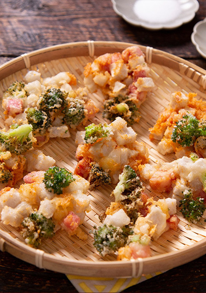 ほくとろ♪さといもとチーズの洋風かき揚げ-レシピのメイン写真