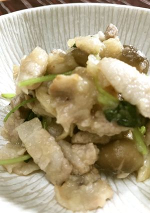 美人レシピ・豚バラ肉のみぞれ和え-レシピのメイン写真