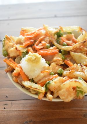 卵、てんぷら粉なし！小麦粉で絶品かき揚げ-レシピのメイン写真