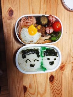 娘と一緒に旦那のお弁当.•*¨-レシピのメイン写真