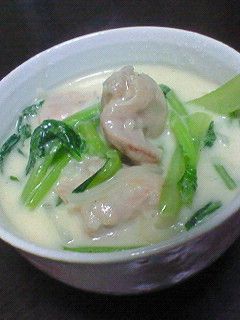 小松菜とチキンのクリーム煮-レシピのメイン写真