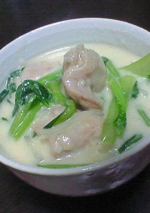 小松菜とチキンのクリーム煮-レシピのメイン写真