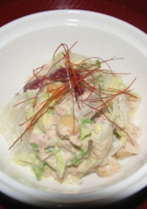 豆沢山★白菜とシーチキンのサラダ山葵風味-レシピのメイン写真