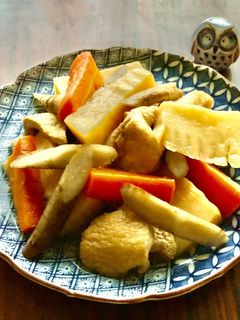 麺つゆで*薄揚げ・筍・牛蒡の煮物*簡単-レシピのメイン写真