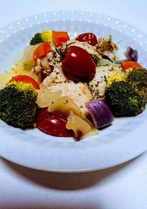時短簡単‼️鶏肉のハーブ蒸し-レシピのメイン写真