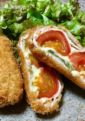 豚ローストマト巻き巻きカツ-レシピのメイン写真