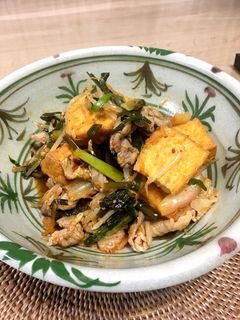 厚揚げと豚肉のキムチ炒め-レシピのメイン写真