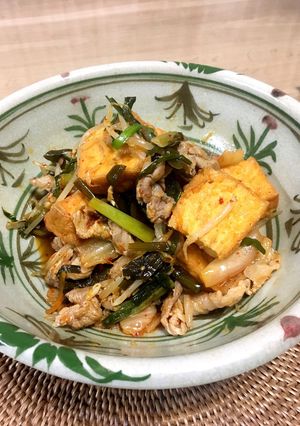 厚揚げと豚肉のキムチ炒め-レシピのメイン写真