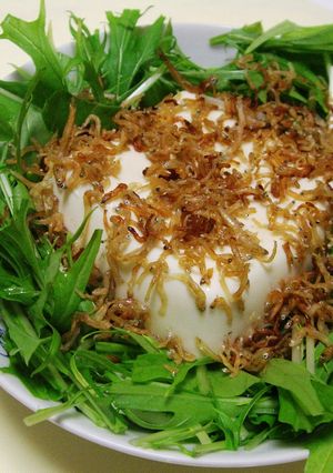 冷奴？水菜と豆腐のじゃこサラダ-レシピのメイン写真