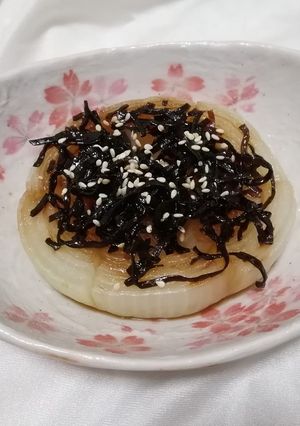 レンチン玉ねぎの塩昆布蒸し-レシピのメイン写真