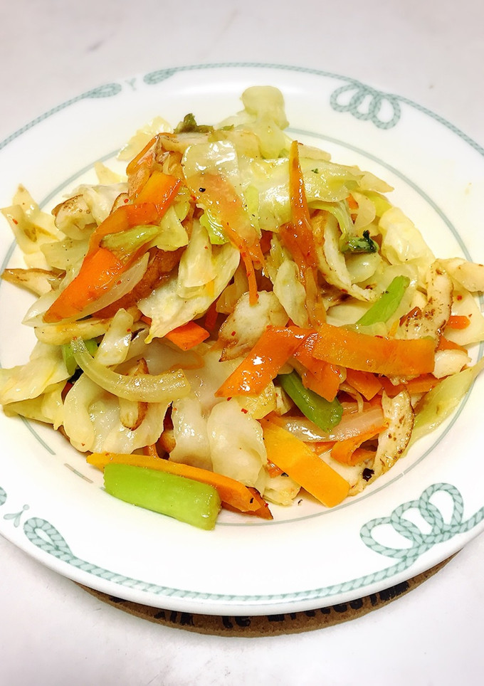 ちくわとキャベツでペペロン風？な野菜炒め-レシピのメイン写真