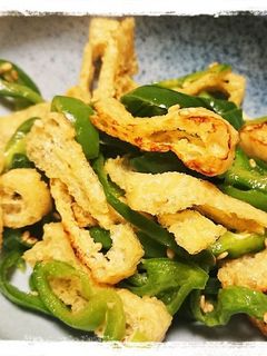 カリカリ油揚げとピーマンの和え物-レシピのメイン写真