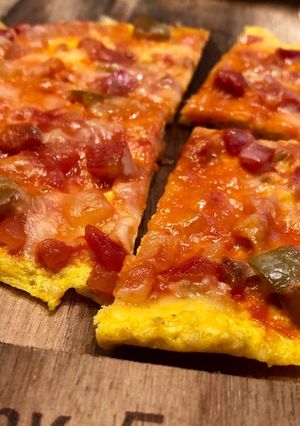 オートミールで野菜たっぷりメキシカンピザ-レシピのメイン写真