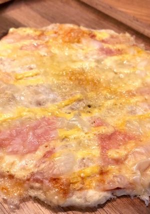 オートミールでトルティーヤ風ピザ-レシピのメイン写真