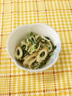 モヤシとニラとちくわのごま酢和え-レシピのメイン写真