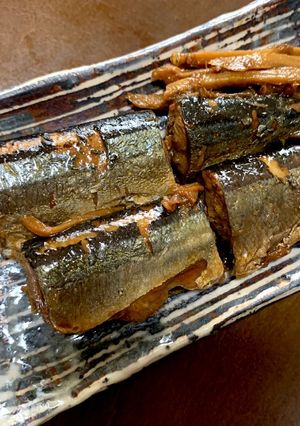 圧力鍋簡単♪骨まで美味しい秋刀魚の梅肉煮-レシピのメイン写真