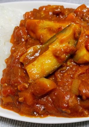 水なしコク旨☆ひき肉とナスのトマトカレー-レシピのメイン写真