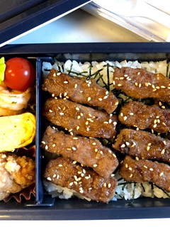 中学生弁当日記(ステーキ丼編)-レシピのメイン写真