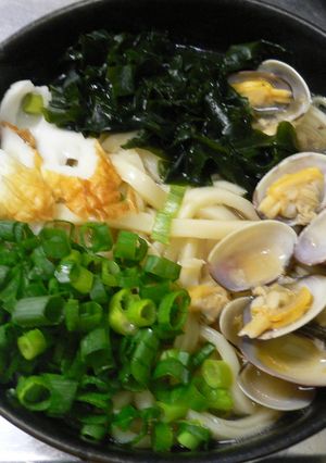 簡単あさりうどん☆オイスターソースが決め-レシピのメイン写真