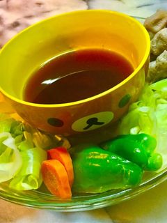 No2293蒸し野菜と豚肉ニンニクポン酢-レシピのメイン写真