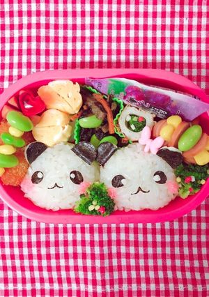 パンダ弁当 デコ弁 キャラ弁-レシピのメイン写真