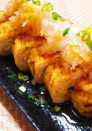マヨでふわふわ♡ネギ入りだし巻き卵-レシピのメイン写真