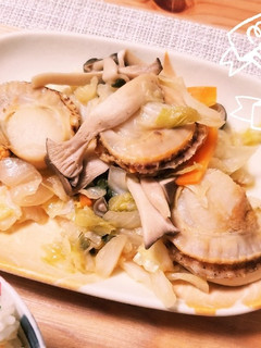 放置!ホタテときのこの味噌バターホイル焼-レシピのメイン写真