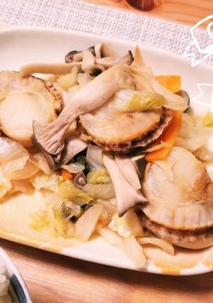 放置！ホタテときのこの味噌バターホイル焼-レシピのメイン写真