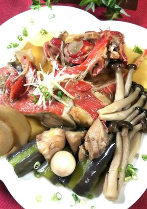 美味しい金目鯛の炊き合わせ-レシピのメイン写真