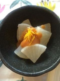 大根のゆず味噌かけ(透析食)-レシピのメイン写真
