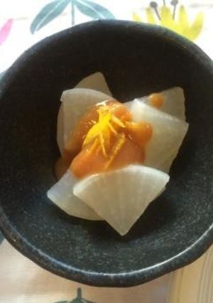 大根のゆず味噌かけ（透析食）-レシピのメイン写真