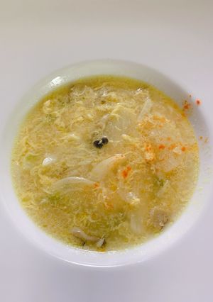 ソパデアホ 風 にんにくのスープ-レシピのメイン写真